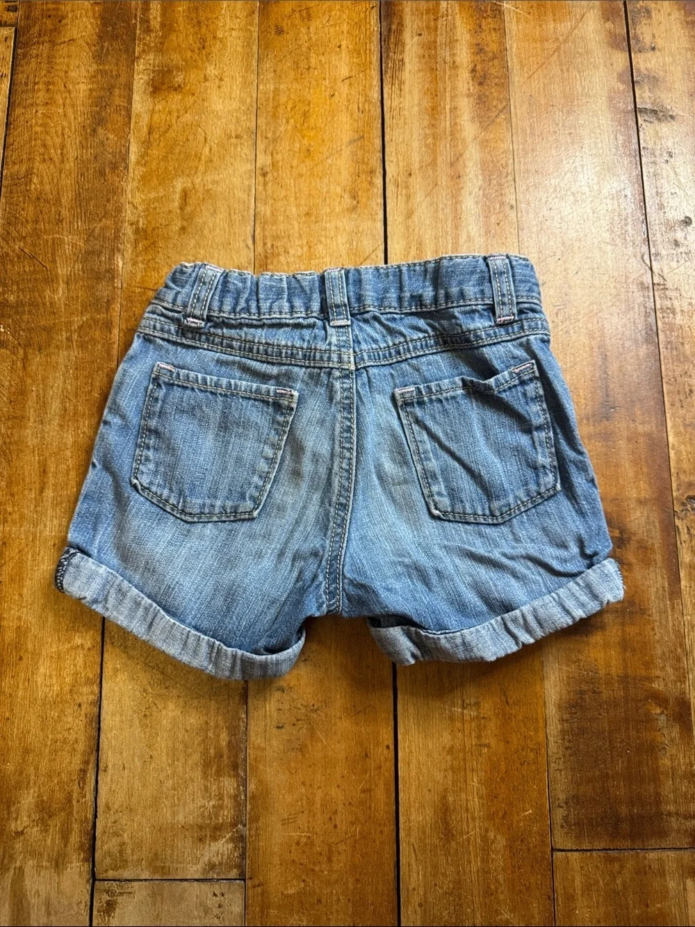 Old Navy Denim Shorts 4T cotton adjustable waist summer beach vacation